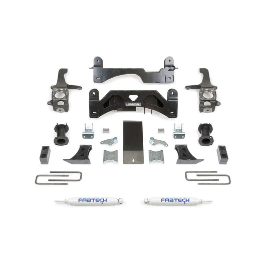 Fabtech 6" BASIC SYS W/C/O SPACERS & PERF RR SHKS 2016-21 TOYOTA TUNDRA 2WD/4WD K7054