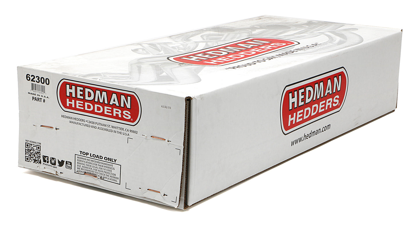 Hedman Hedders STAINLESS STEEL HEADERS; 1-5/8 IN. TUBE DIA.; 3 IN. COLL.; FULL LENGTH DESIGN- UNCOATED 62300