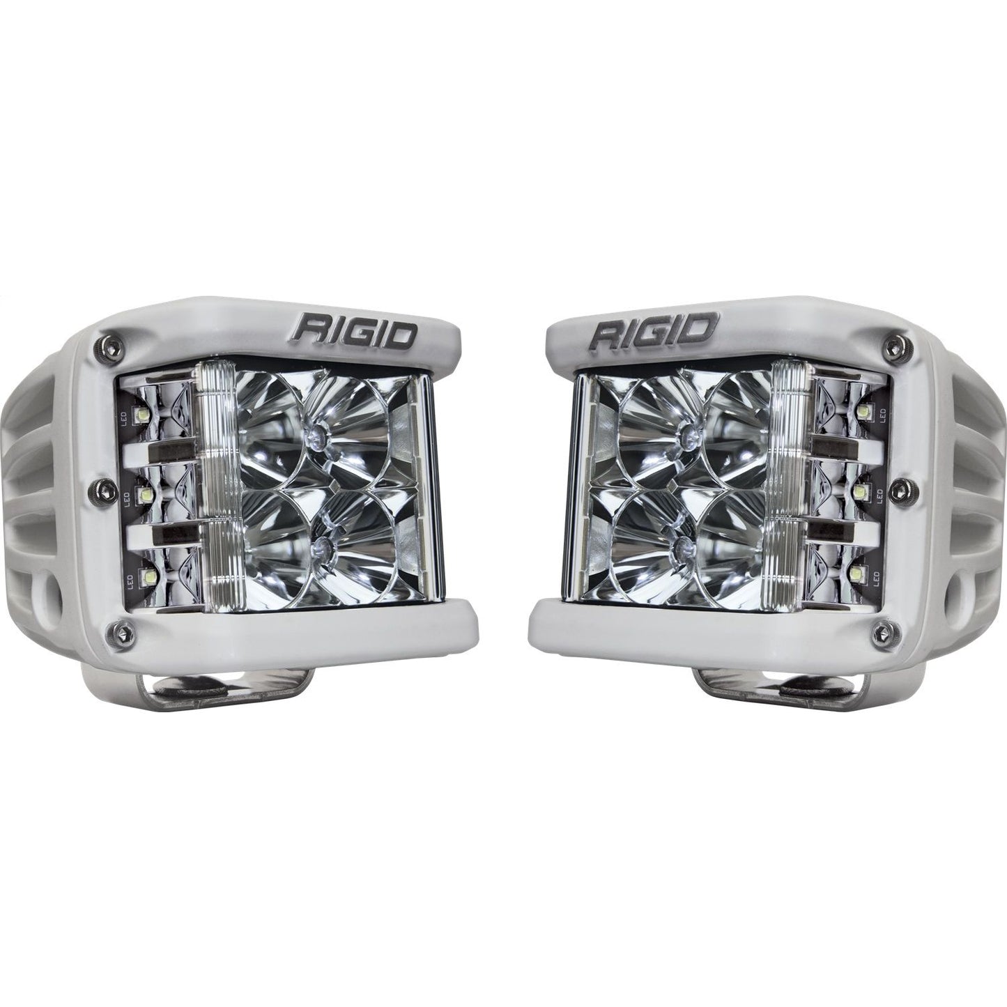 RIGID Industries D-SS PRO Side Shooter Flood Optic Surface Mount White Housing Pair 862113