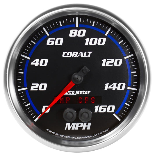 AutoMeter 5 in. GPS SPEEDOMETER 0-160 MPH COBALT 6281
