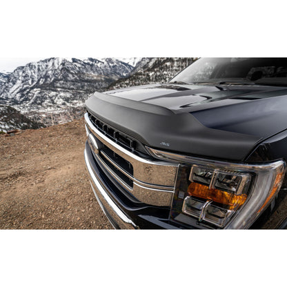 Auto Ventshade 436196 Aeroskin II Textured Black Flush Mount Hood Protector For 2021-2022 Ford F-150 Excludes Tremor/Raptor