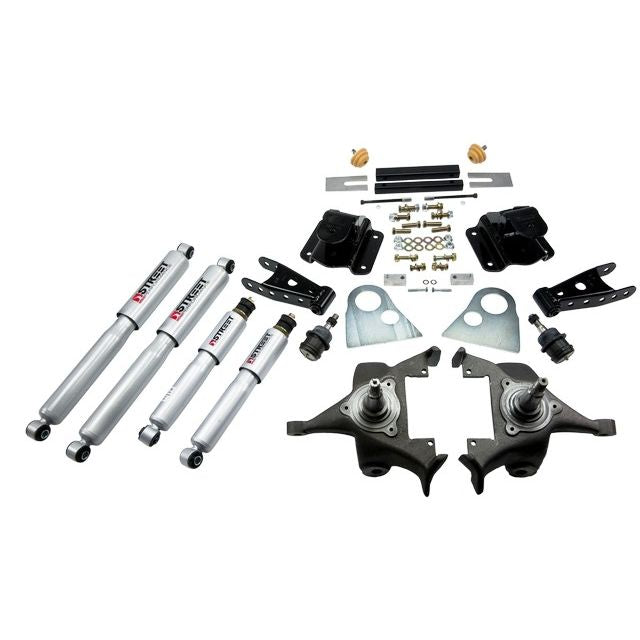 BELLTECH 818SP LOWERING KITS Front And Rear Complete Kit W/ Street Performance Shocks 1994-1999 Dodge Ram 1500 (Ext Cab V8 Auto Trans Only) 2 in. F/4 in. R drop W/ Street Performance Shocks