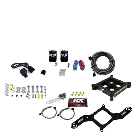 Nitrous Express 4150 SINGLE ENTRY BILLET CROSSBAR PLATE SYSTEM (50-300HP) WITHOUT BOTTLE NX-63040-00