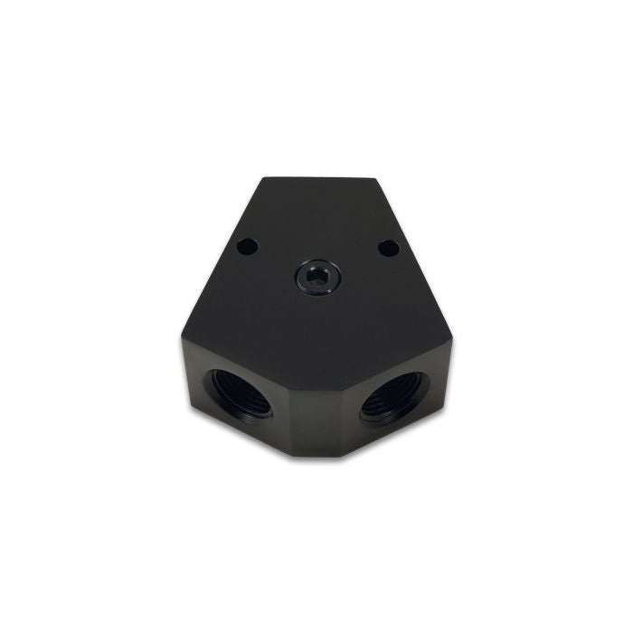 Vibrant Performance - 10822 - Y-Block Adapter with 1/8 in. NPT Port Single Size: 1/2 in. NPT Dual Size: 1/2 in. NPT