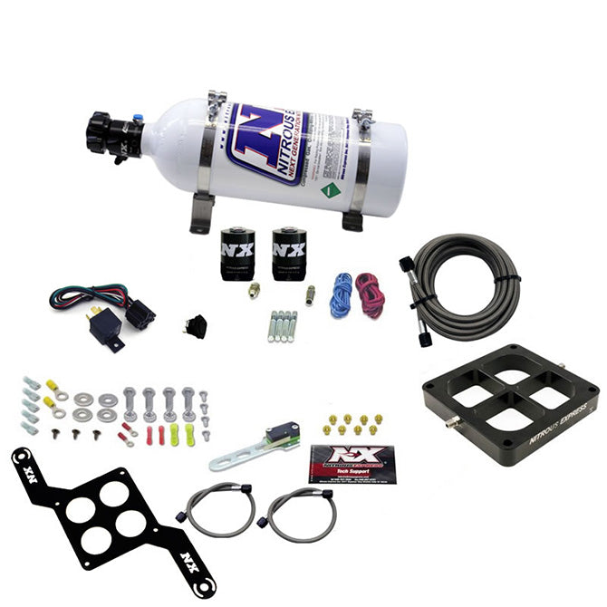 Nitrous Express DOMINATOR SINGLE ENTRY BILLET CROSSBAR STAGE 6 (50-300HP) W/5LB BOTTLE NX-63070-05