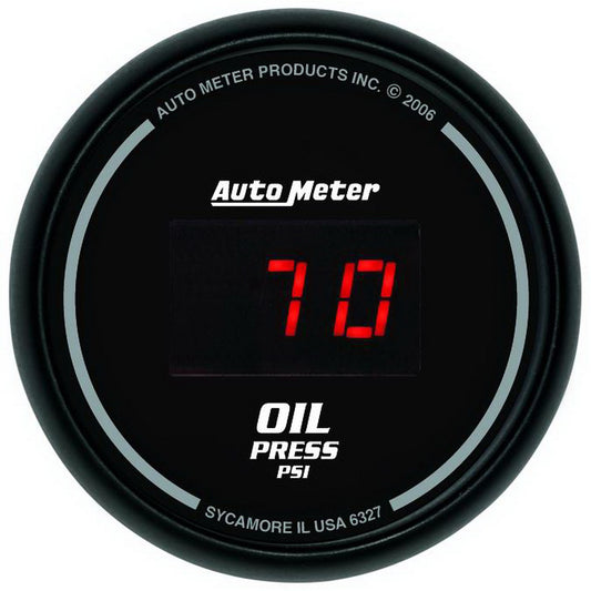 AutoMeter 2-1/16 in. OIL PRESSURE 0-100 PSI SPORT-COMP DIGITAL 6327
