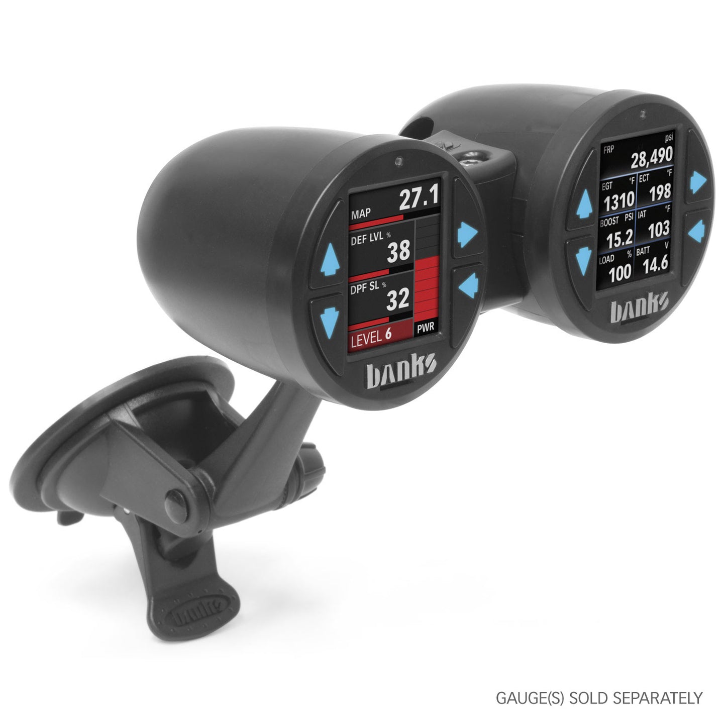 Banks Power Dual Gauge Pod Suction Mount 63344