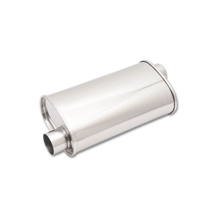 Vibrant Performance - 1125 - STREETPOWER Oval Muffler 2.25 in. inlet/outlet (Offset-Offset)