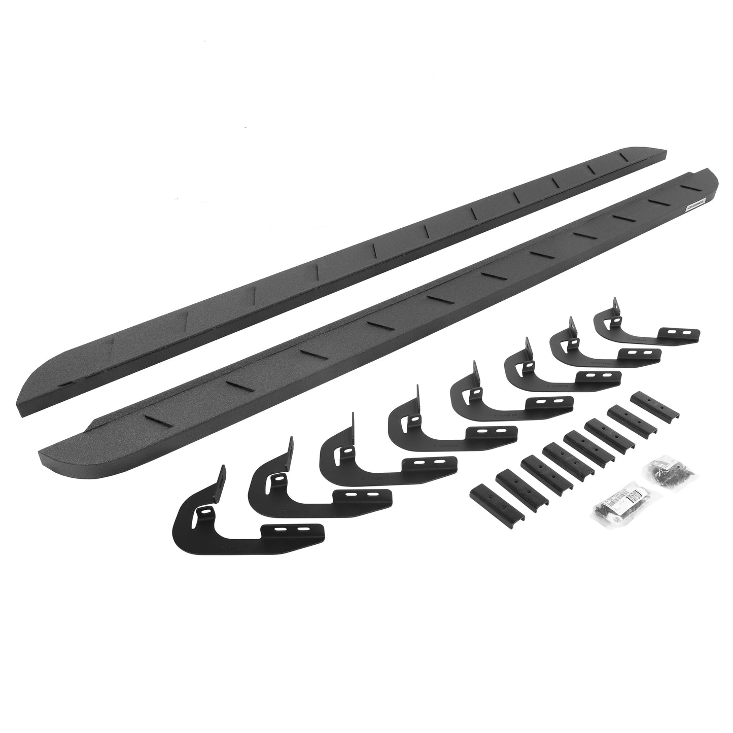 Go Rhino 63404787ST RB10 Slim Line Running Boards With Mounting Brackets Protective Bedliner Coating
