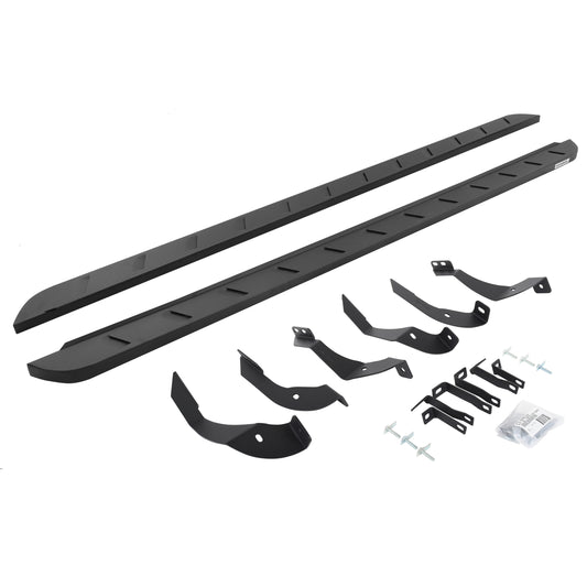 Go Rhino 63405187SPC RB10 Slim Line Running Boards With Mounting Brackets Textured Black