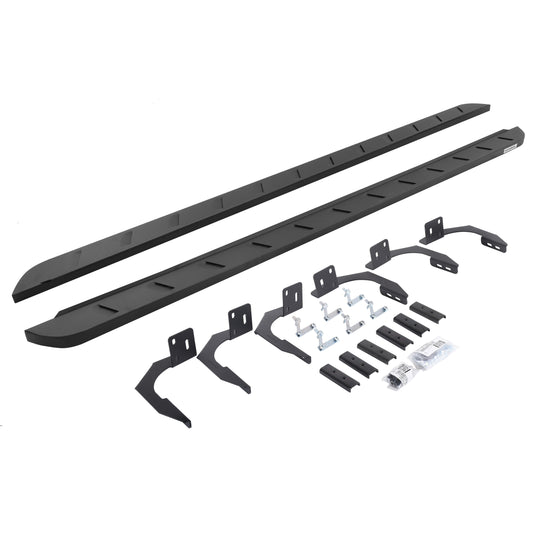 Go Rhino 63409980SPC RB10 Slim Line Running Boards With Mounting Brackets Textured Black