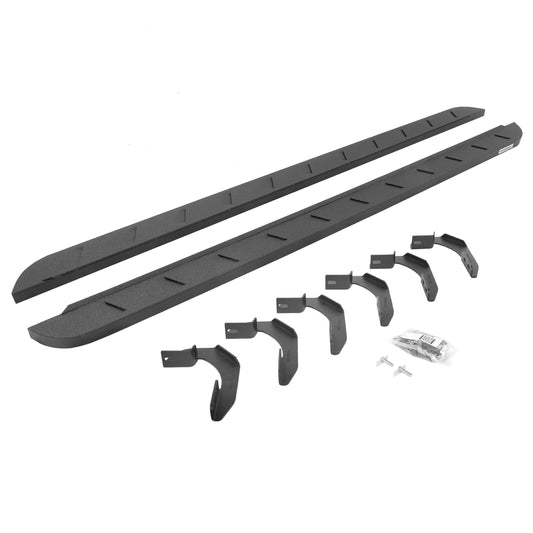 Go Rhino 63412680ST RB10 Slim Line Running Boards With Mounting Brackets Protective Bedliner Coating