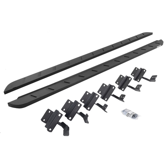 Go Rhino 63415587SPC RB10 Slim Line Running Boards With Mounting Brackets Textured Black