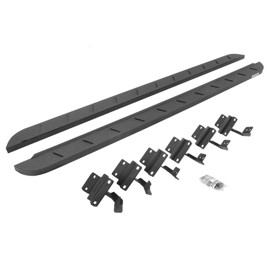 Go Rhino 63415587ST RB10 Slim Line Running Boards With Mounting Brackets Protective Bedliner Coating