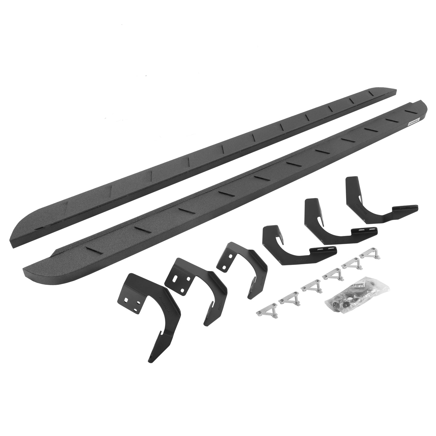 Go Rhino 63430680ST RB10 Slim Line Running Boards With Mounting Brackets Protective Bedliner Coating