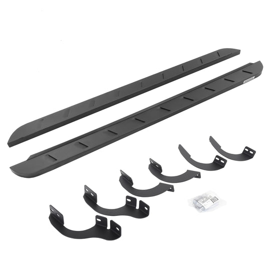 Go Rhino 63442568SPC RB10 Slim Line Running Boards With Mounting Brackets Textured Black