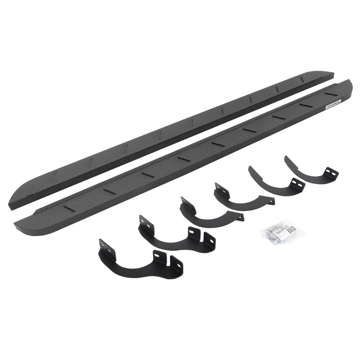 Go Rhino 63442568ST RB10 Slim Line Running Boards With Mounting Brackets Protective Bedliner Coating