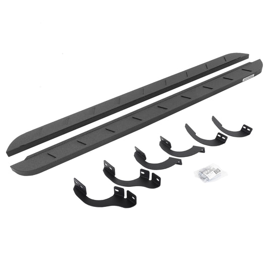 Go Rhino 63442568ST RB10 Slim Line Running Boards With Mounting Brackets Protective Bedliner Coating