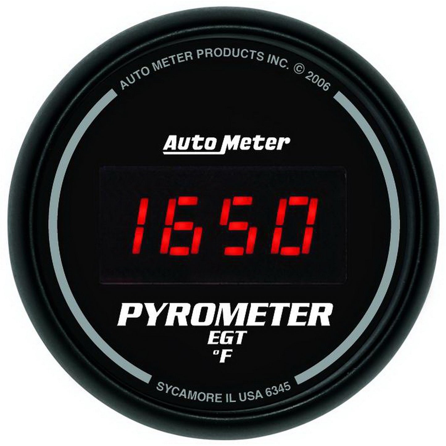 AutoMeter 2-1/16 in. PYROMETER 0-2000 Fahrenheit SPORT-COMP DIGITAL 6345