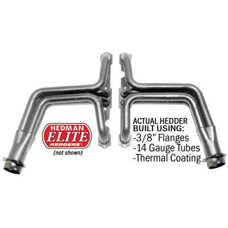 Hedman Hedders ELITE HEADERS; 1-1/2 IN. TUBE DIA.; 3 IN. COLL.; FULL LENGTH DESIGN 69268