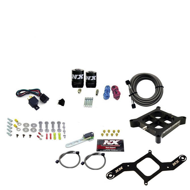 Nitrous Express 4150 SINGLE ENTRY CROSSBAR PLATE SYSTEM RNC (250-750HP) W/O BOTTLE NX-63840-00