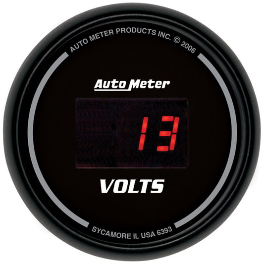 AutoMeter 2-1/16 in. VOLTMETER 8-18V SPORT-COMP DIGITAL 6393