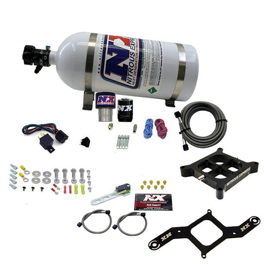 Nitrous Express SINGLE ENTRY CROSSBAR RNC .178 250-650HP (4150 FLANGE) W/10LB BOTTLE NX-63940-10