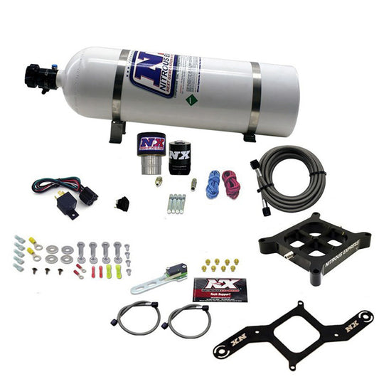 Nitrous Express SINGLE ENTRY CROSSBAR RNC .178 250-650HP (4150 FLANGE) W/15LB BOTTLE NX-63940-15
