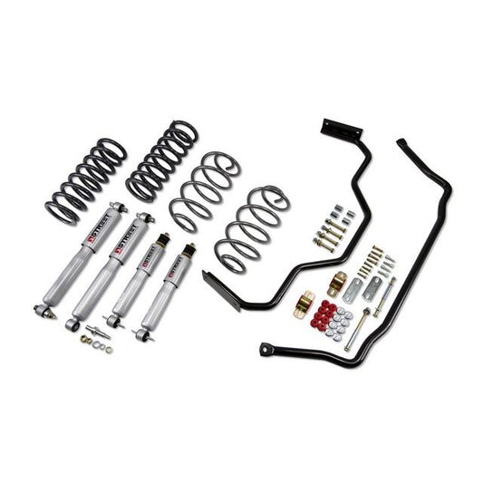 BELLTECH 1733 MUSCLE CAR PERF KIT Complete Kit Inc Front and Rear Springs Street Performance Shocks & Sway bars 1978-1987 Oldsmobile Cutlass (G-Body) 0 in. F/0 in. R drop