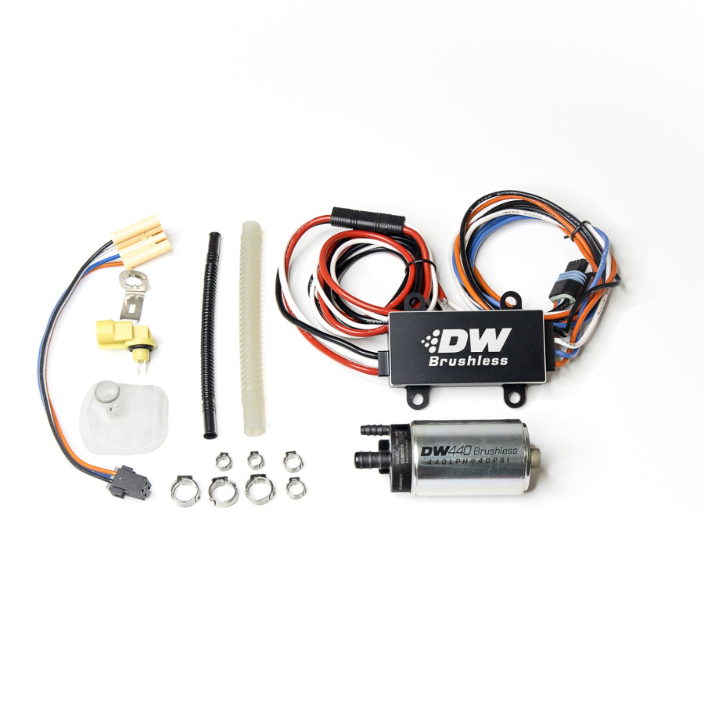 Deatschwerks 440lph In-Tank Brushless Fuel Pump with Single/Dual Controller & 9-0906 Install Kit 9-442-C102-0906