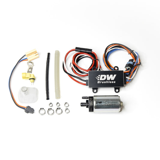 Deatschwerks 440lph In-Tank Brushless Fuel Pump with Single/Dual Controller & 9-0906 Install Kit 9-442-C102-0906