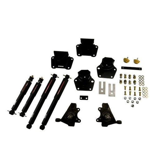 BELLTECH 807ND LOWERING KITS Front And Rear Complete Kit W/ Nitro Drop 2 Shocks 1987-1990 Dodge Dakota (Std Cab V8) 2 in. F/4 in. R drop W/ Nitro Drop II Shocks