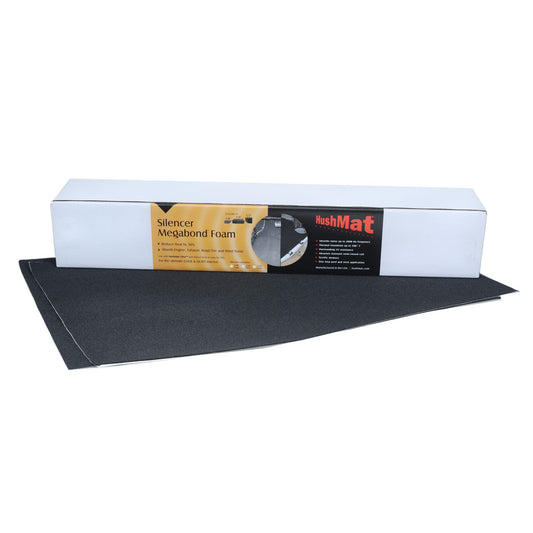 Hushmat Gasket Kit - 1/8in Silencer Megabond Thermal Insulating and Sound Absorbing Self-Adhesive Foam-2 Sheets 23inx36in ea 11.5 sq ft 20100