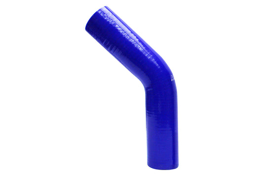 HPS Performance Silicone 45 Degree Elbow Coupler HoseHigh Temp 4-ply Reinforced2-9/16" IDBlue HTSEC45-256-BLUE