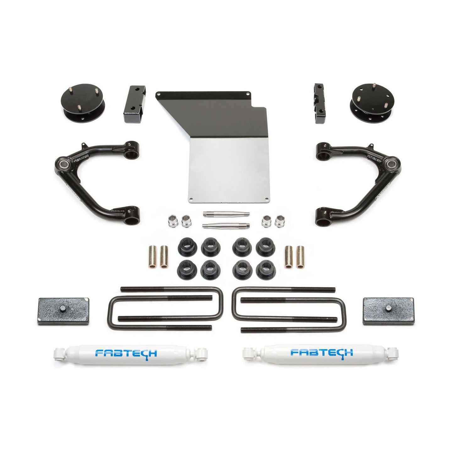 Fabtech 3" UNIBALL UCA SYS W/PERF SH 14-18 GM C/K1500 P/U W/ OE ALM OR STMP STL UCA K1071