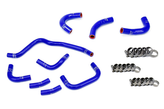 HPS Performance 3-ply Reinforced Silicone Upgraded Oil Cooler And Throttle Body Coolant Hoses 57-2079-BLUE