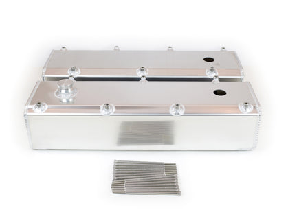 Canton 65-386 Valve Covers Big Block Ford 429/460 Fab Alum W/ Fill & PCV Ports