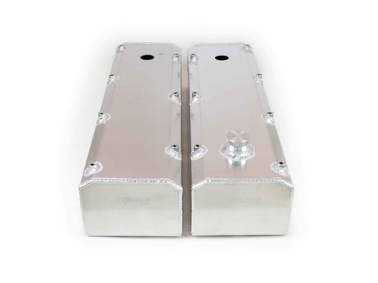 Canton 65-386 Valve Covers Big Block Ford 429/460 Fab Alum W/ Fill & PCV Ports