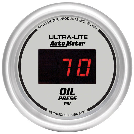 AutoMeter 2-1/16 in. OIL PRESSURE 5-100 PSI ULTRA-LITE DIGITAL 6527