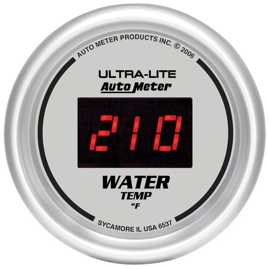 AutoMeter 2-1/16 in. WATER TEMPERATURE 0-340 Fahrenheit ULTRA-LITE DIGITAL 6537