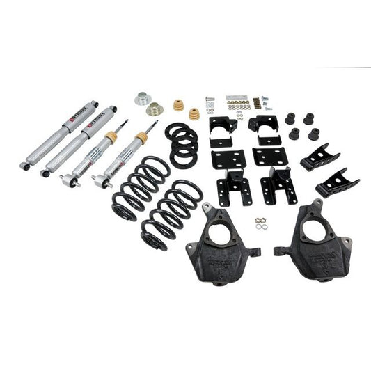 BELLTECH 643SP LOWERING KITS Front And Rear Complete Kit W/ Street Performance Shocks 2007-2013 Chevrolet Silverado/Sierra (Std Cab) 3 in. or 4 in. F/5 in. or 6 in. R drop W/ Street Performance Shocks