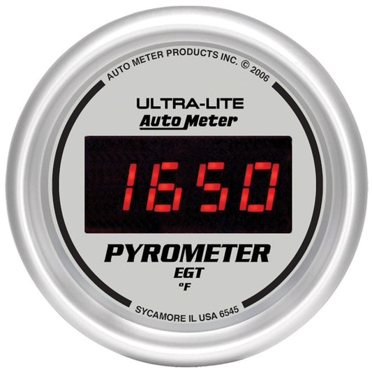 AutoMeter 2-1/16 in. PYROMETER 0-2000 Fahrenheit ULTRA-LITE DIGITAL 6545