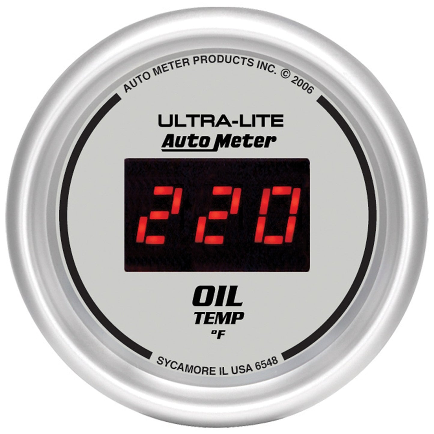 AutoMeter 2-1/16 in. OIL TEMPERATURE 0-340 Fahrenheit ULTRA-LITE DIGITAL 6548