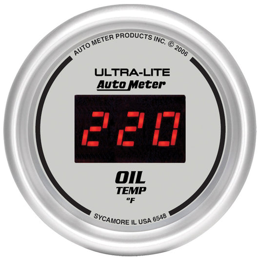 AutoMeter 2-1/16 in. OIL TEMPERATURE 0-340 Fahrenheit ULTRA-LITE DIGITAL 6548