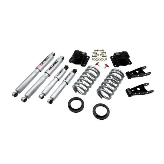BELLTECH 814SP LOWERING KITS Front And Rear Complete Kit W/ Street Performance Shocks 1994-1999 Dodge Ram 1500 (Std Cab V8 Auto Trans Only) 2 in. or 3 in. F/4 in. R drop W/ Street Performance Shocks
