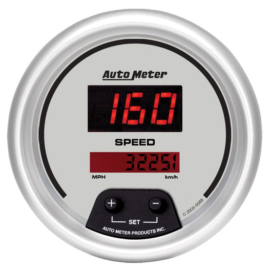 AutoMeter 3-3/8 in. SPEEDOMETER 0-260 MPH / 0-260 KM/H ULTRA-LITE DIGITAL 6588