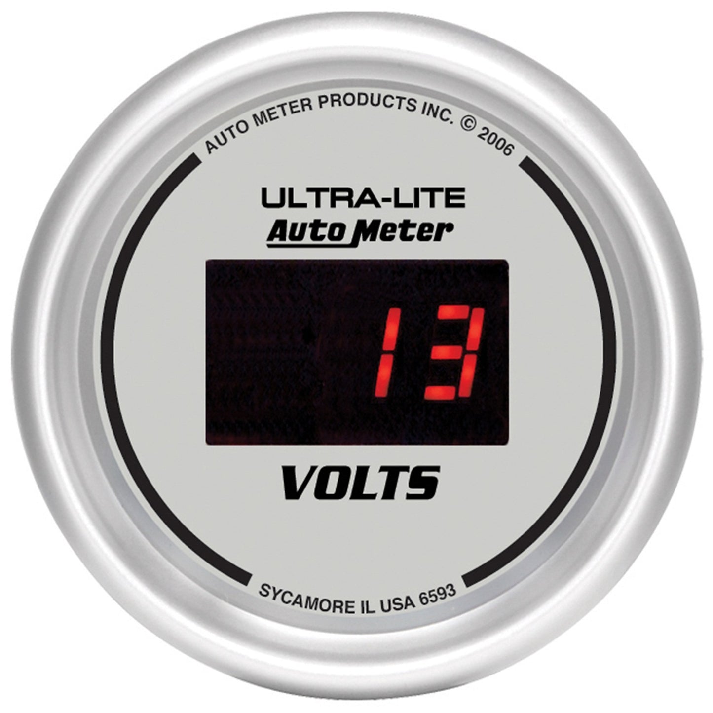AutoMeter 2-1/16 in. VOLTMETER 8-18V ULTRA-LITE DIGITAL 6593