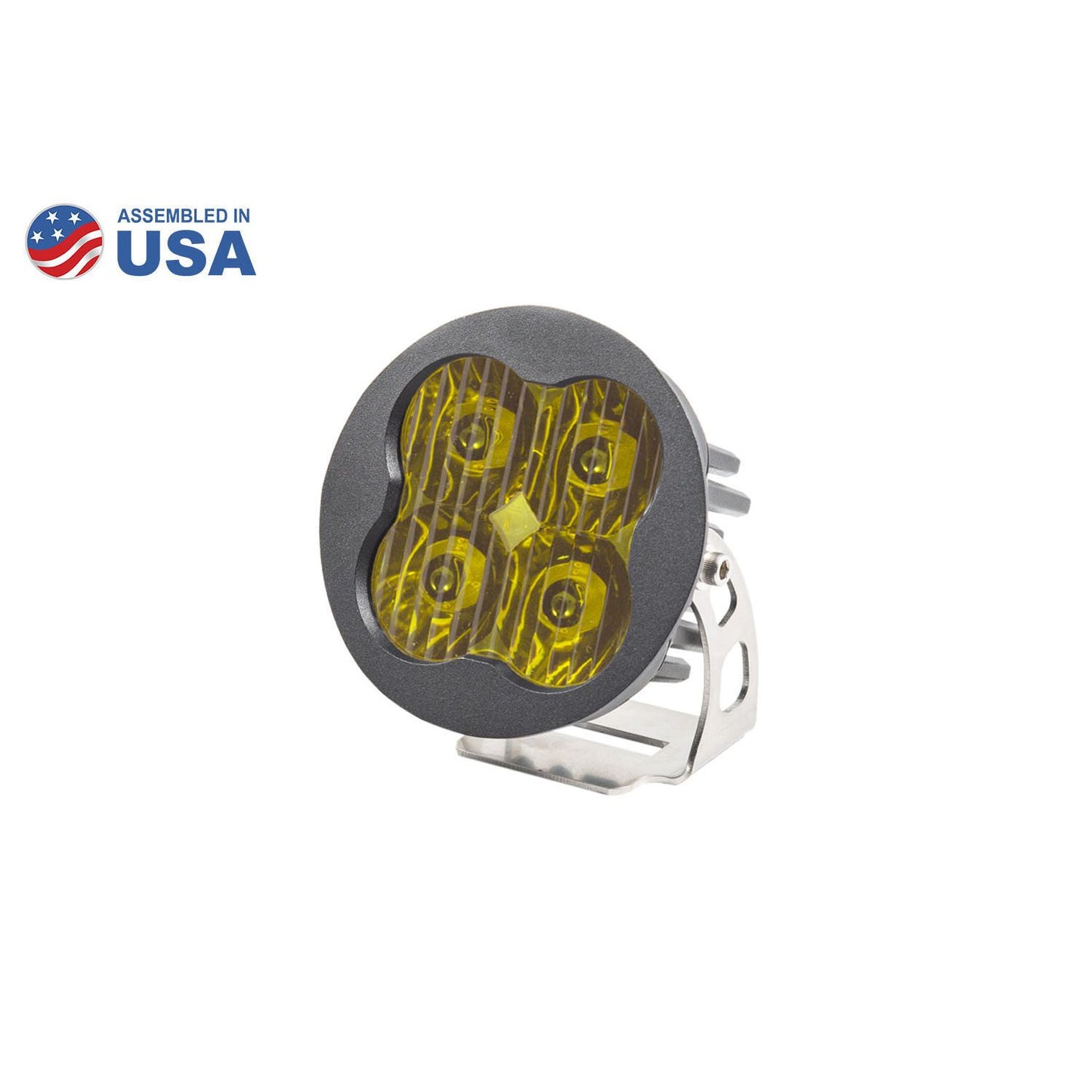 Diode Dynamics - DD6140S - Worklight SS3 Sport Yellow Driving Round (single)