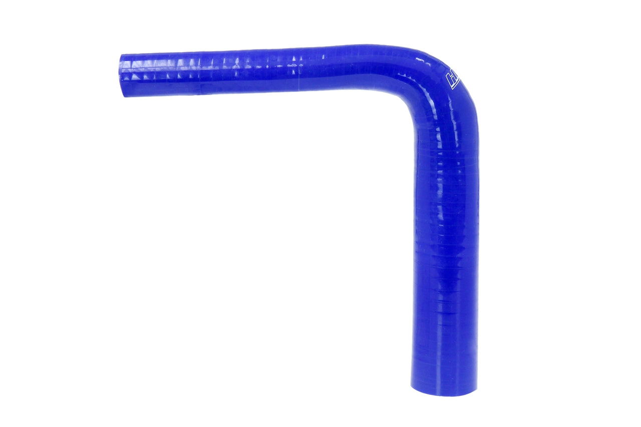 HPS Performance Silicone 90 Degree Elbow HoseHigh Temp 4-ply Reinforced1" - 1-3/8" IDBlue HTSER90-100-138-BLUE