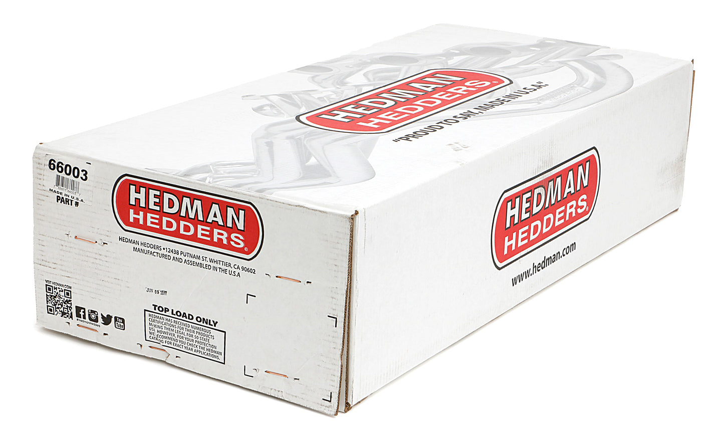 Hedman Hedders HTC COATED HEADERS; 1-3/4 IN. TUBE DIA.; 3 IN. COLL.; FULL LENGTH DESIGN 66003